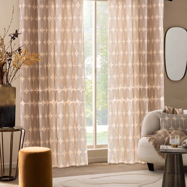 Čierny/béžový záves 140x240 cm Ondine – douceur d'intérieur-image-3