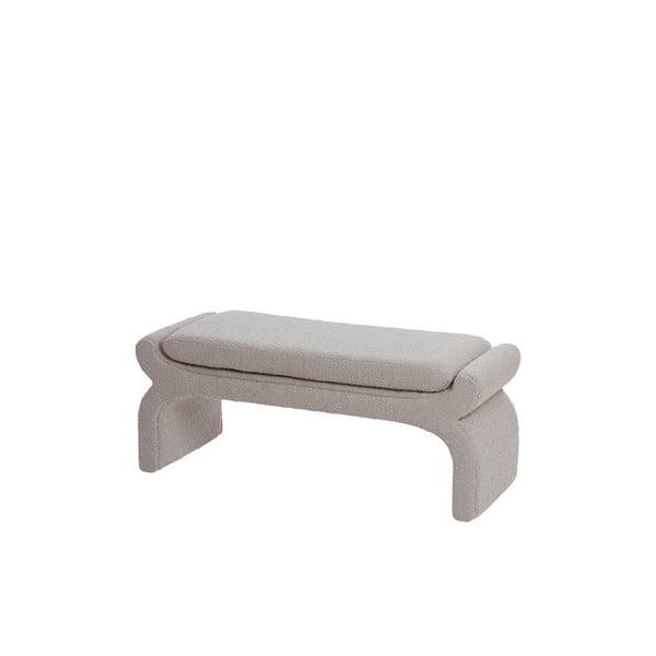 Béžová lavica z textílie buklé Nafya – Light & Living-image-2