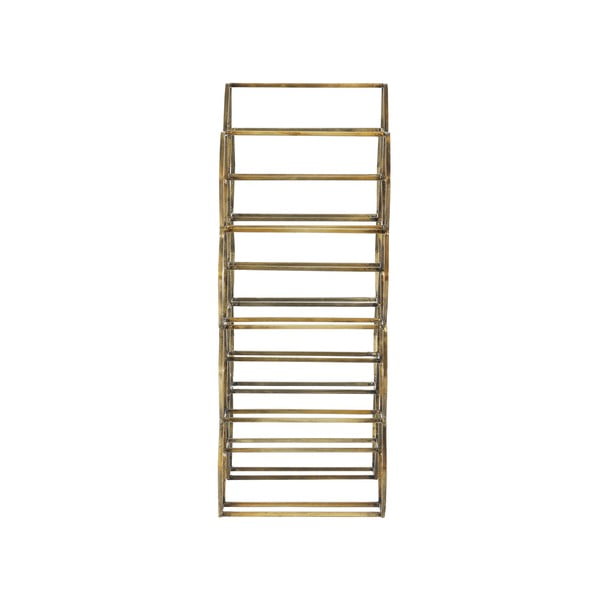 Kovový regál na víno v bronzovej farbe na 12 fliaš Salbris - Light & Living-image-3