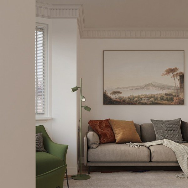 Zelená hliníková stojacia lampa s ohýbateľnou konštrukciou (výška  155 cm) Gleam – Sollux-image-3