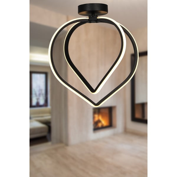 Čierne kovové LED stropné svietidlo Pars – Squid Lighting-image-1