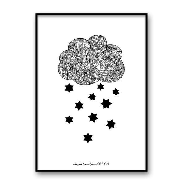 Autorský plagát Raining Stars, 30x40 cm
