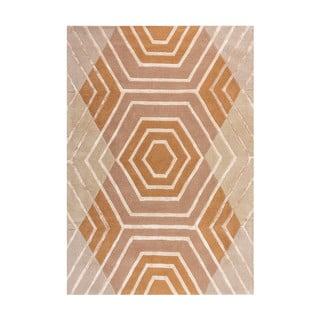 Béžový vlnený koberec Flair Rugs Harlow, 160 x 230 cm