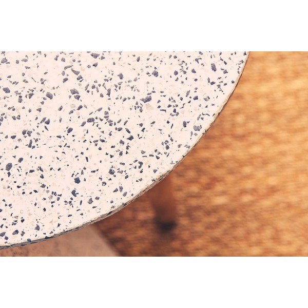 Okrúhly odkladací stolík s terrazzo doskou ø 42 cm Terrazzo - Jardin d'Ulysse-image-2