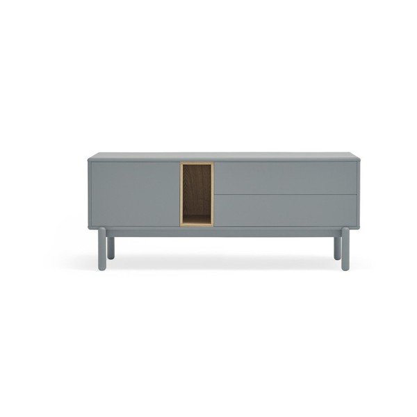 Modrý/sivý TV stolík 140x56 cm Corvo – Teulat