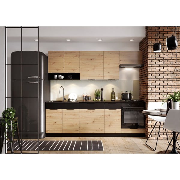 Rovná kuchyňa bez pracovnej dosky (bez montáže) 240 cm Kian – STOLKAR