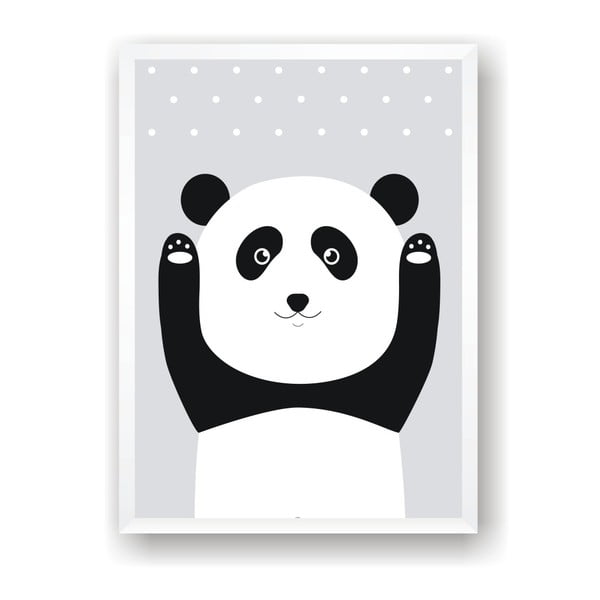 Plagát Nord & Co Snow Panda, 50 x 70 cm