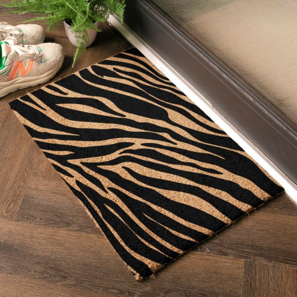 Rohožka z kokosového vlákna 40x60 cm Zebra – Artsy Doormats-image-1