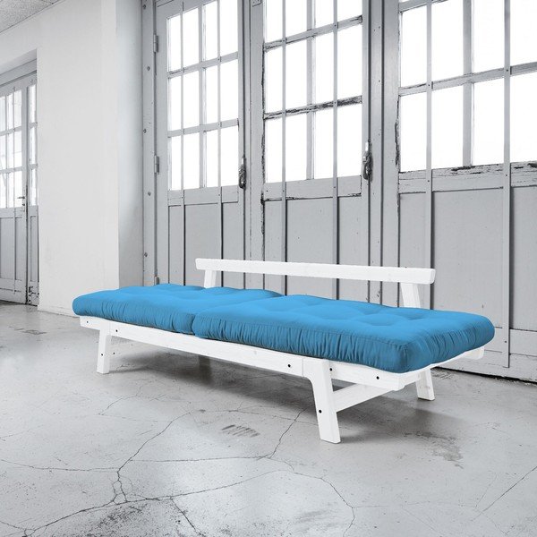 Rozkladacia pohovka Karup Step White/Horizon Blue-image-2