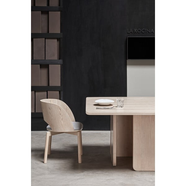 Jedálenský stôl v jaseňovom dekore Teulat Arq, 137 x 137 cm-image-1