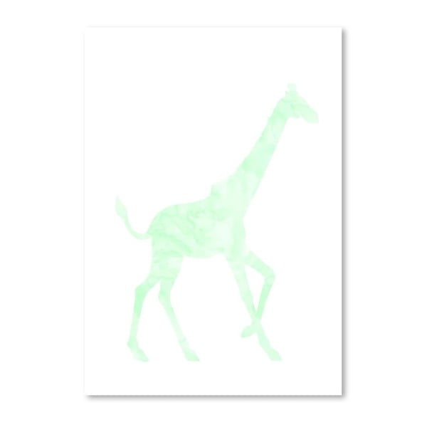 Plagát Americanflat Giraffe, 30 x 42 cm