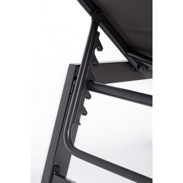 Antracitové kovové záhradné ležadlo Hilde   – Bizzotto-image-3