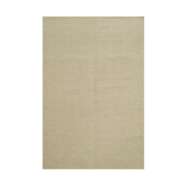 Ručne tkaný koberec Kilim Chevron White/Beige, 155x215 cm