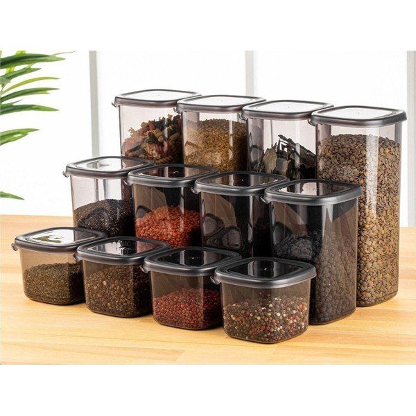 Plastové dózy v súprave 24 ks na potraviny Fresco – Hermia-image-1