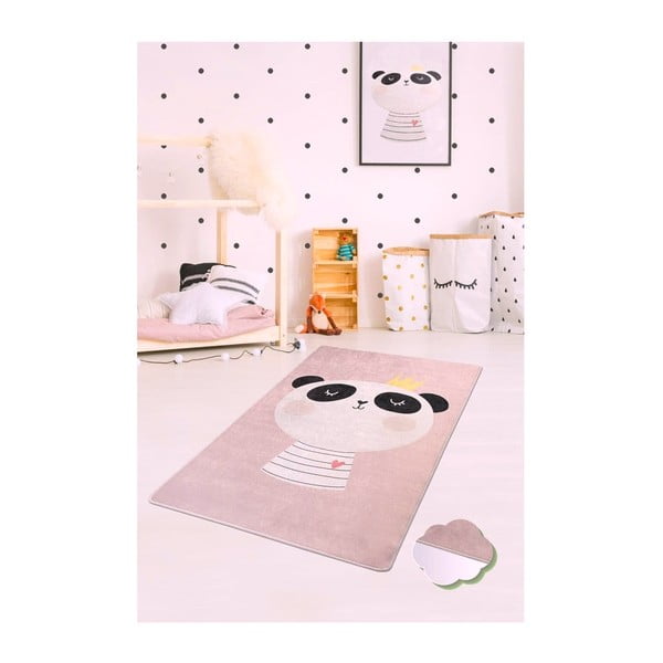 Detský koberec King Panda, 100 × 160 cm-image-1