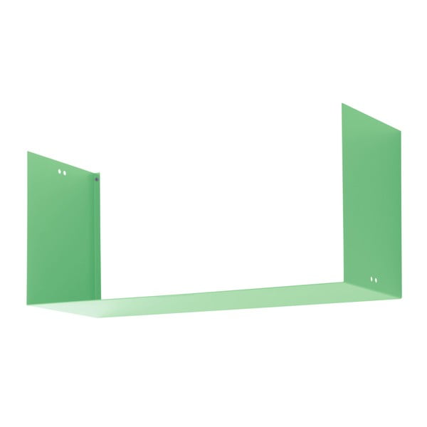 Zelená kovová nástenná polička Mi piace molto Geometric XL