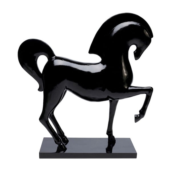 Čierna soška koňa Kare Design Proud Horse