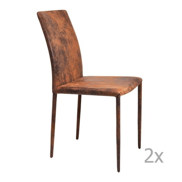 Hnedá jedálenská stolička Kare Design Milano