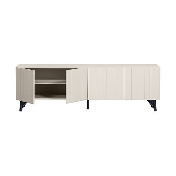 Krémový TV stolík z borovicového dreva 181x56 cm Miller - WOOOD-image-3