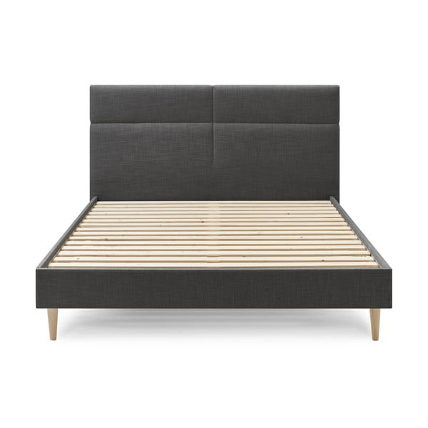 Čierna dvojlôžková posteľ Bobochic Paris Elyna Light, 180 x 200 cm-image-1