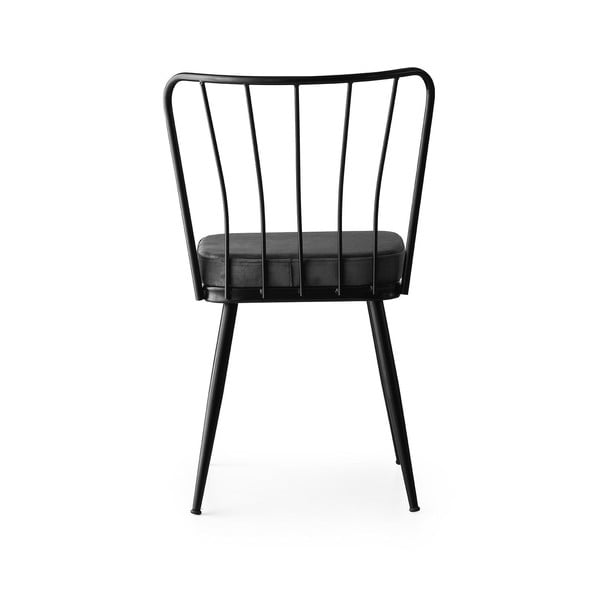 Antracitové kovové jedálenské stoličky v súprave 2 ks Yildiz – Kalune Design-image-2