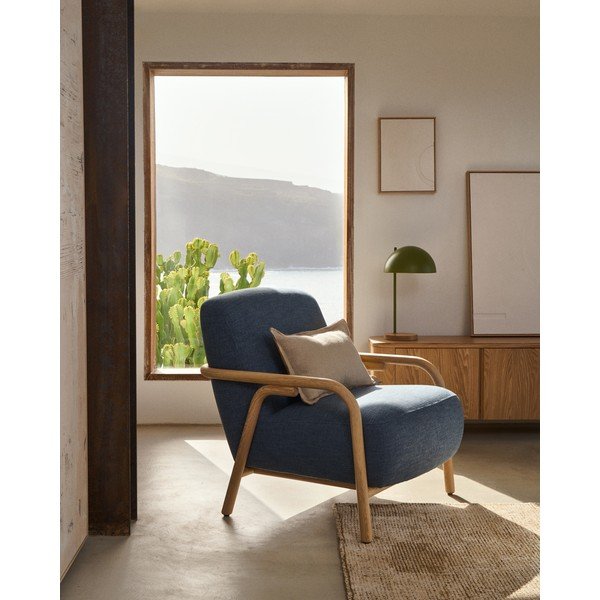 Modré kreslo Sylo – Kave Home-image-1