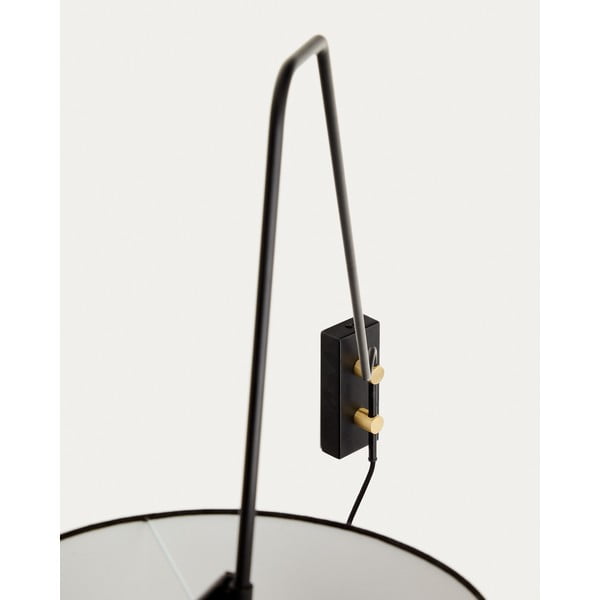 Čierne nástenné svietidlo ø 25 cm Jex – Kave Home-image-4