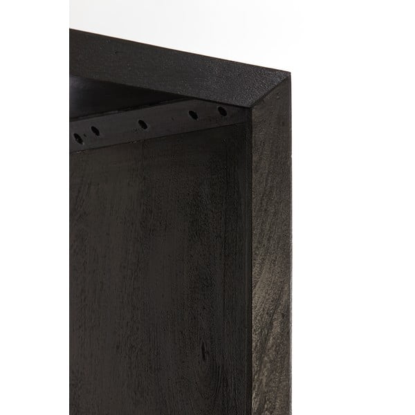 Čierna knižnica z masívneho dreva 95x190 cm Sondrio – Light & Living-image-3