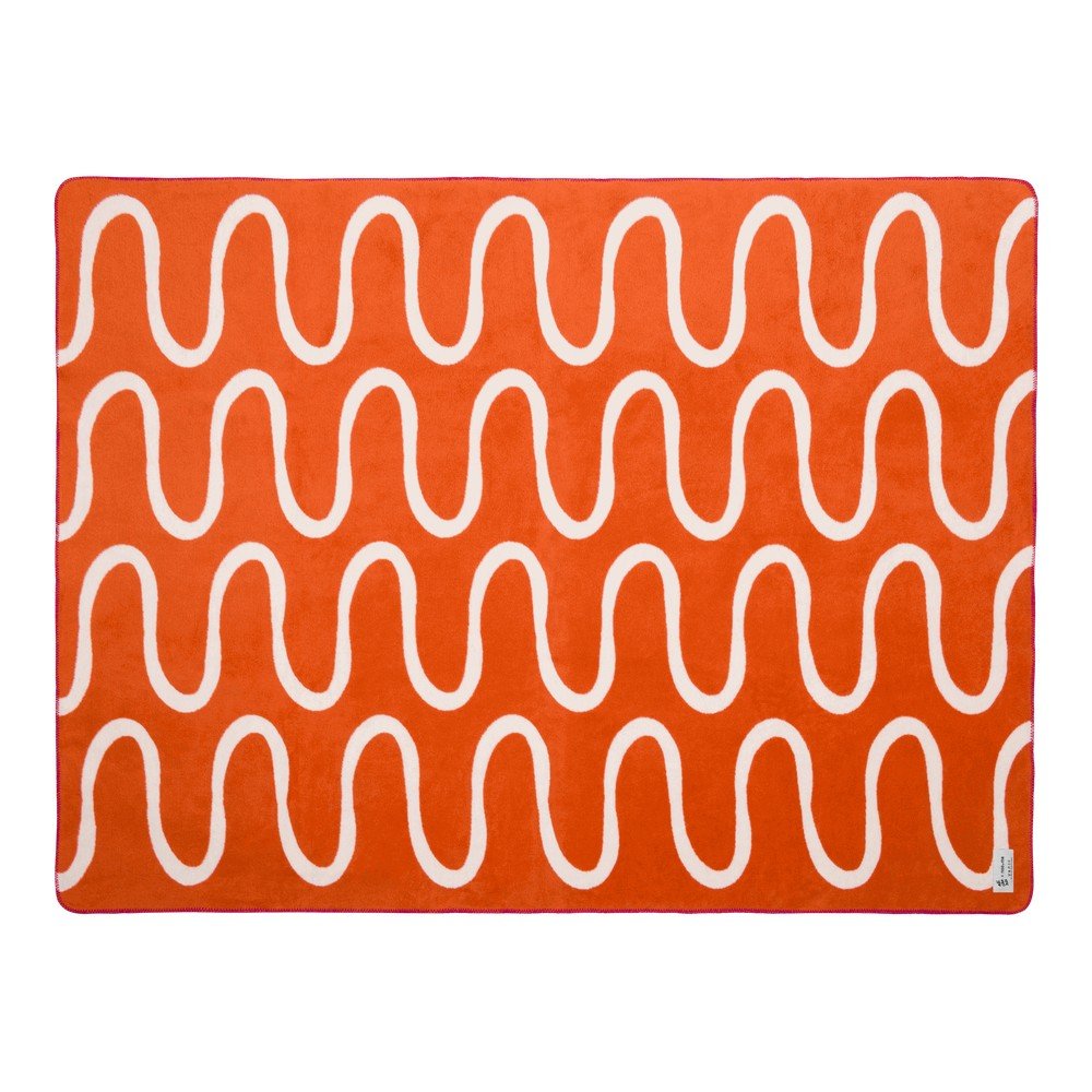 E-shop Oranžová deka 150x200 cm Swirl – noo.ma