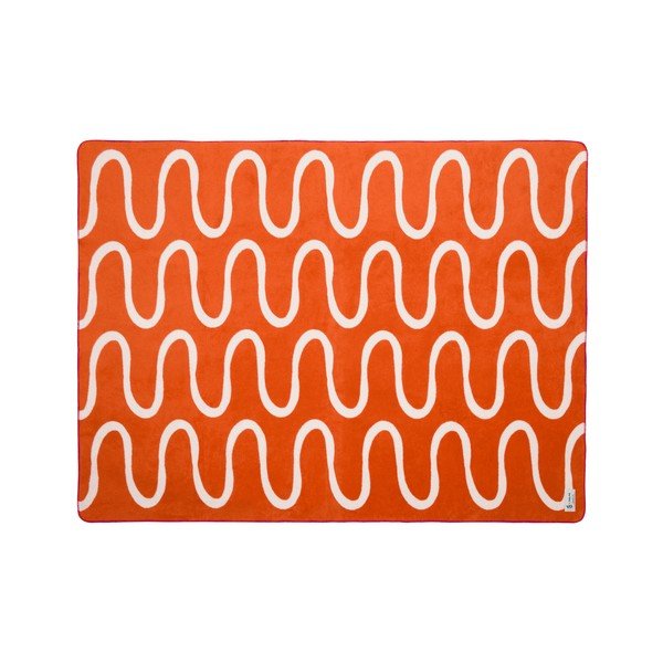 Oranžová deka 150x200 cm Swirl – noo.ma
