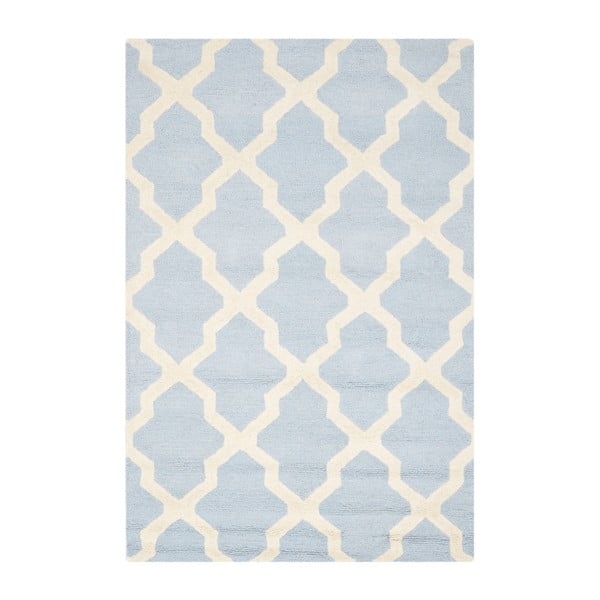 Vlnený koberec Ava Baby Blue, 121 × 182 cm