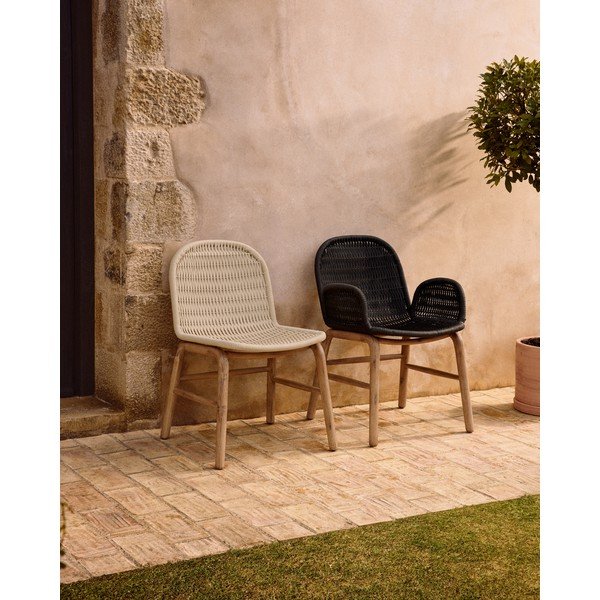 Béžová záhradná stolička Alipa – Kave Home-image-2