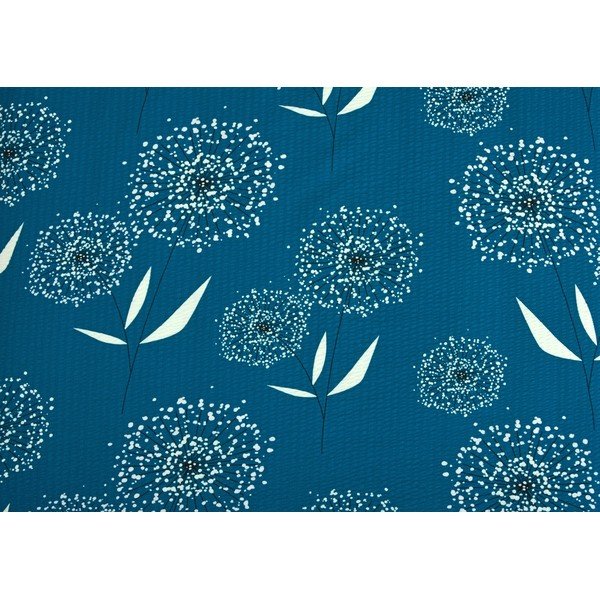 Modré krepové obliečky na jednolôžko 140x200 cm Dandelions -image-1