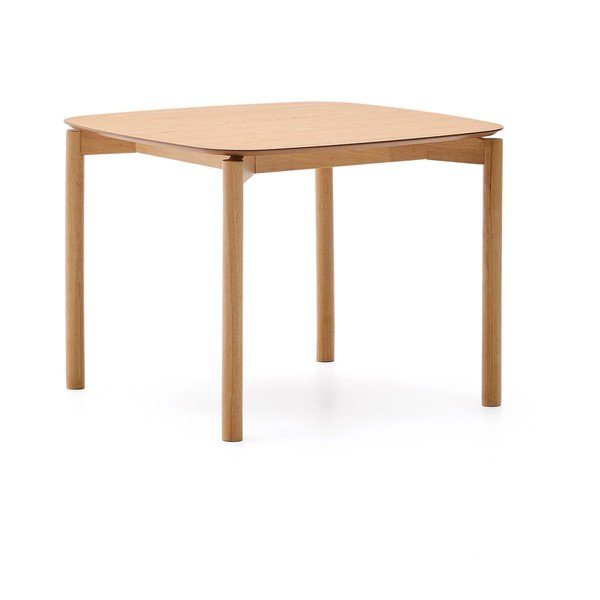 Jedálenský stôl v dekore jaseňa 100x100 cm Indara – Kave Home