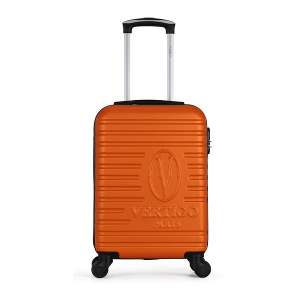 Oranžový cestovný kufor na kolieskach VERTIGO Valises Cabine Cadenas