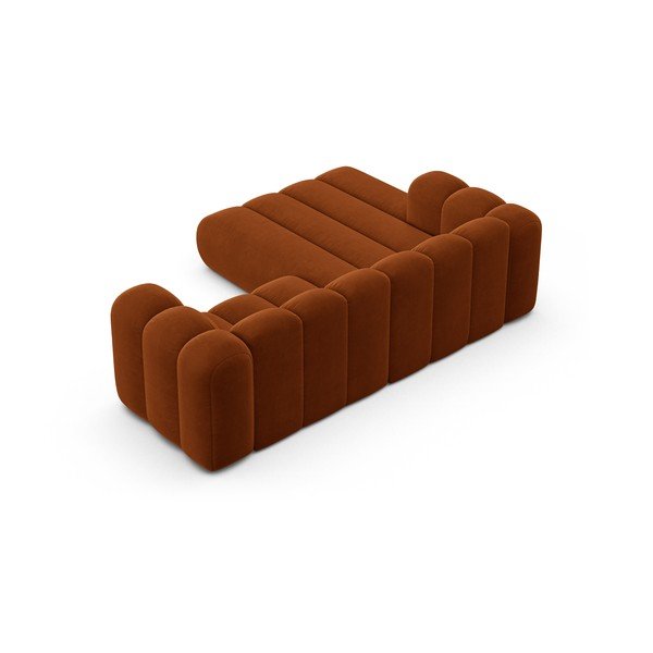 Oranžová rohová pohovka (ľavý roh) Lupine – Micadoni Home-image-3