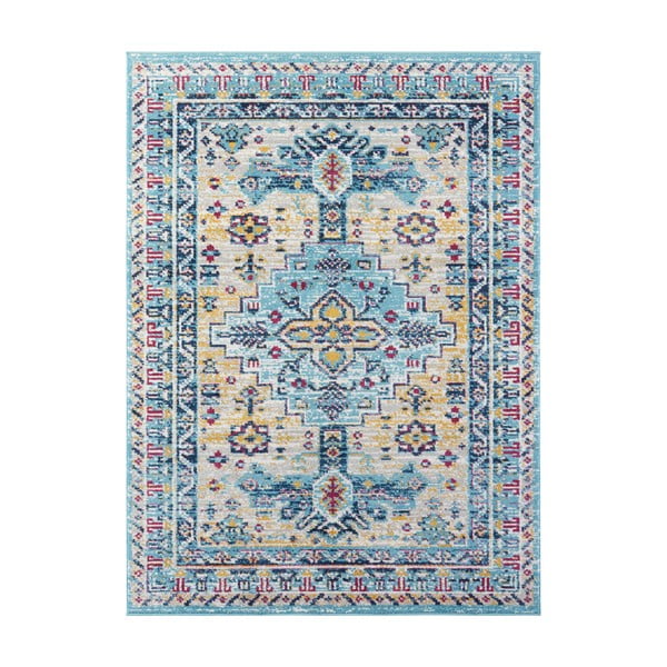 Svetlomodrý koberec Nouristan Agha, 80 x 150 cm