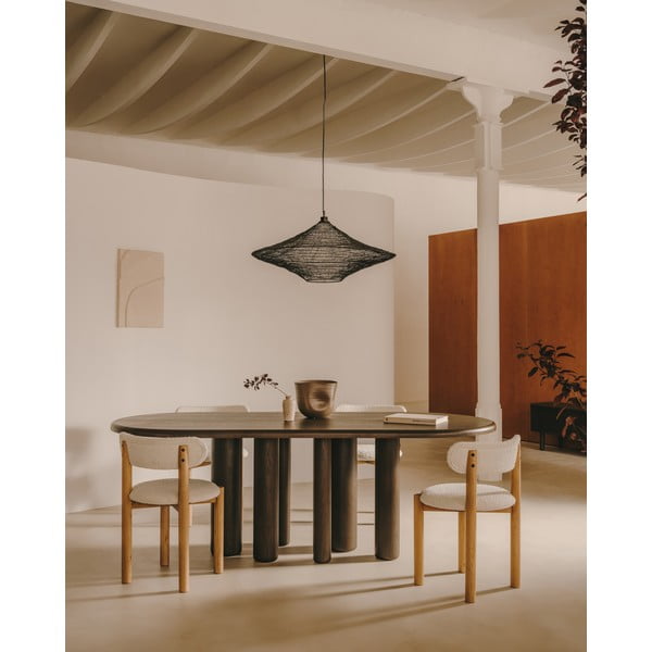 Čierne závesné svietidlo ø 87 cm Makai – Kave Home-image-2