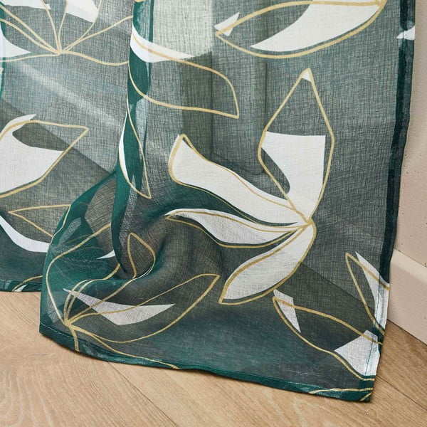 Zelená voálová záclona 140x280 cm Elsa – douceur d'intérieur-image-4