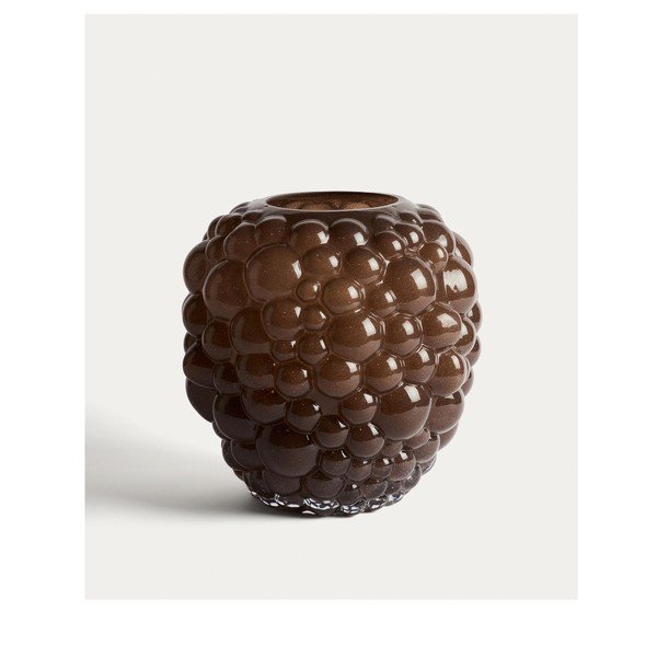 Hnedá sklenená váza (výška  30 cm) Mure – Kave Home