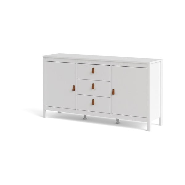 Biela nízka komoda 151x80 cm Madrid – Tvilum-image-3
