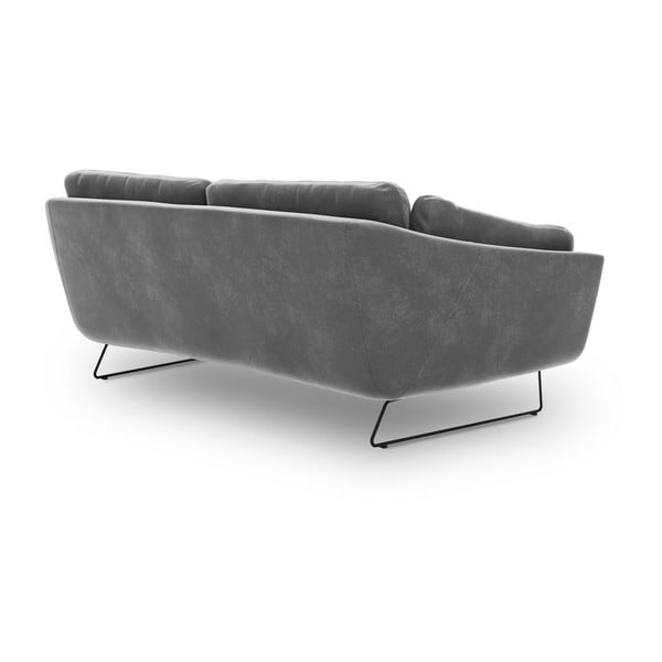 Sivá pohovka so zamatovým poťahom Windsor & Co Sofas Gravity-image-3