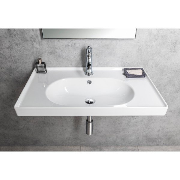 Biele keramické umývadlo 80x45 cm Brand – Sapho-image-4