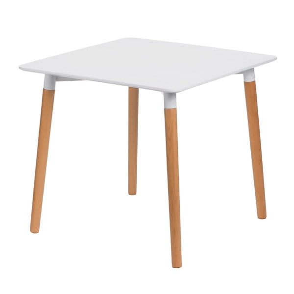 Stôl D2 Copine, 80x80 cm, biely