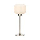 Stolová lampa v oceľovozlatej farbe Markslöjd Sober