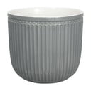 Sivý keramický kvetináč Green Gate Alice, ø 14 cm