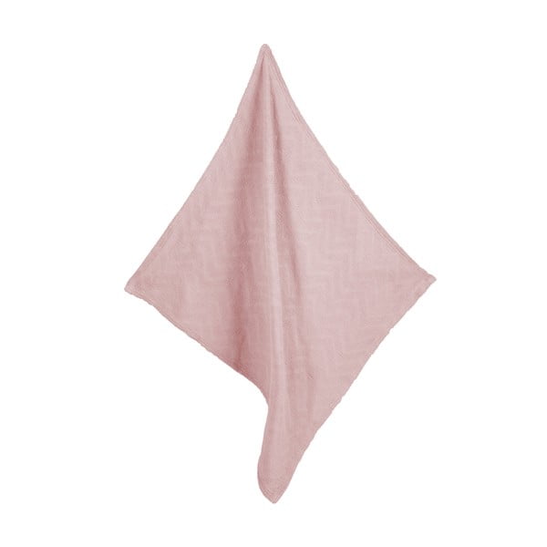 Ružová pletená detská deka z bio bavlny 80x80 cm Lil Planet – Roba-image-4