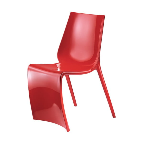 Červená stolička Pedrali Smart