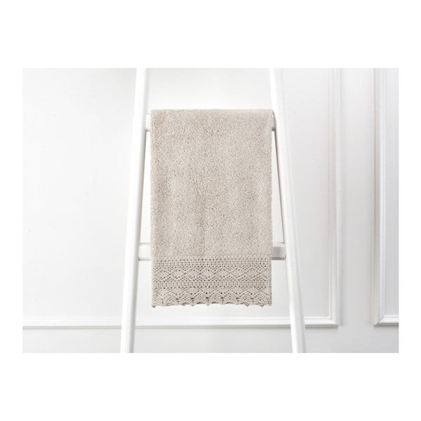 Béžový uterák z čistej bavlny Madame Coco, 50 × 76 cm