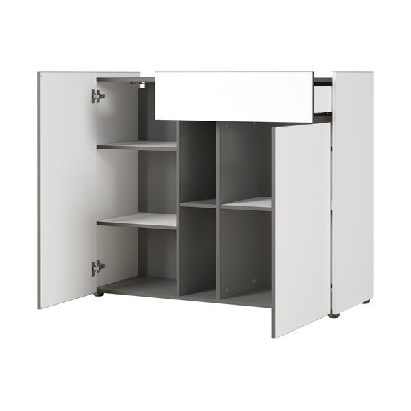 Biela komoda Germania Veluva, šírka 112 cm-image-2